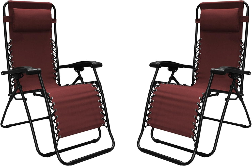 Black Zero Gravity Chair 2 Pack G1158