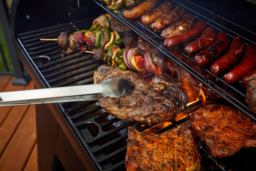 1000 Sq. in. Pellet Grill with Flame Broiler and Cooking Probe Y503665