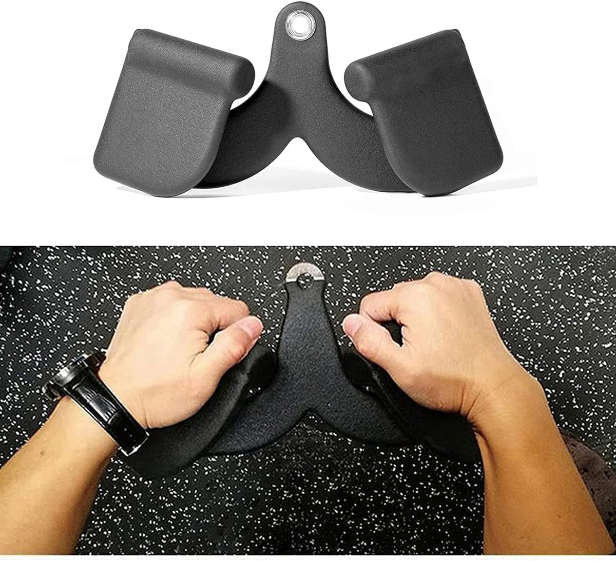Double D Handle Cable Attachments with Rubber Handgrips X33577