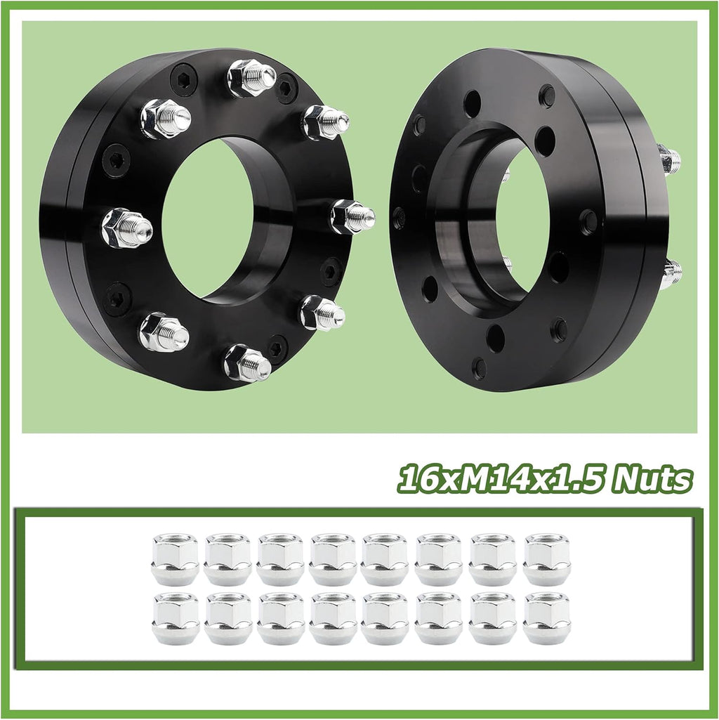 6x139.7mm to 8x165.1mm Wheel Adapters 2 inch 108mm Hub Bore 14x1.5 Thread Pitch U902875