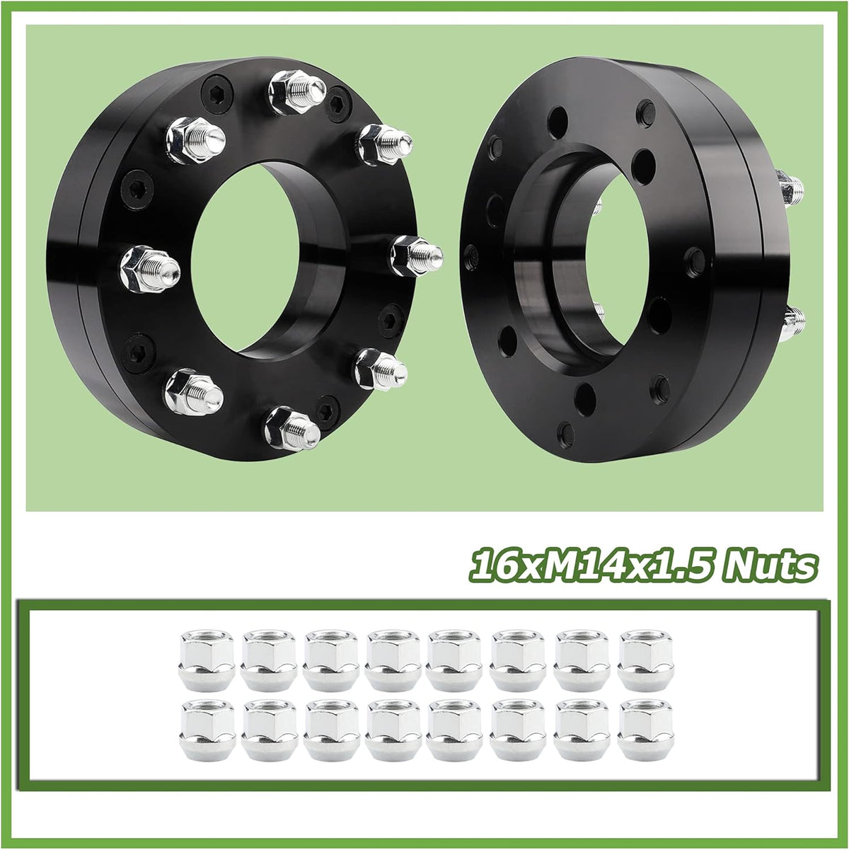 6x139.7mm to 8x165.1mm Wheel Adapters 2 inch 108mm Hub Bore 14x1.5 Thread Pitch U902875