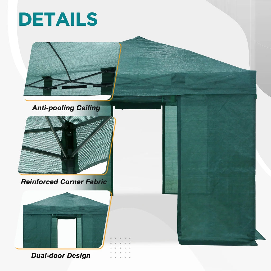 10x10 Pop-up Greenhouse with Mesh Cover N755148