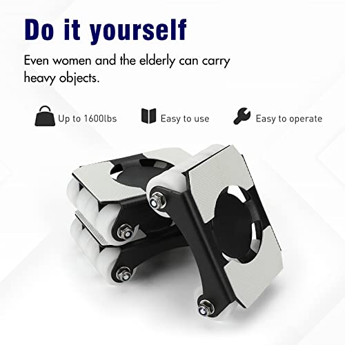 Heavy Duty Furniture Lifter 4 Appliance Roller 880 LBS Load Capacity Wheels Adjustable Height Lifting Tool Lever Z151212