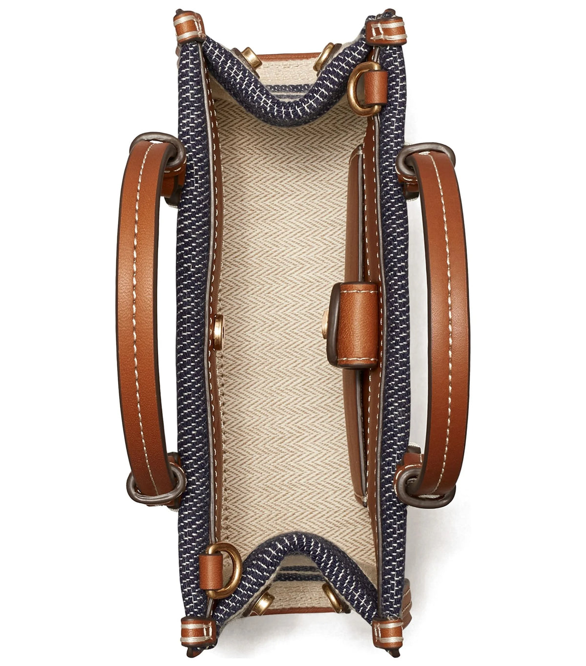 Jacquard Stripe Mini Tote U2766