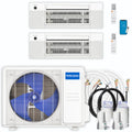 18,000 BTU 2 Zone Ceiling Cassette Ductless Air Conditioner and Heat Pump Z2286