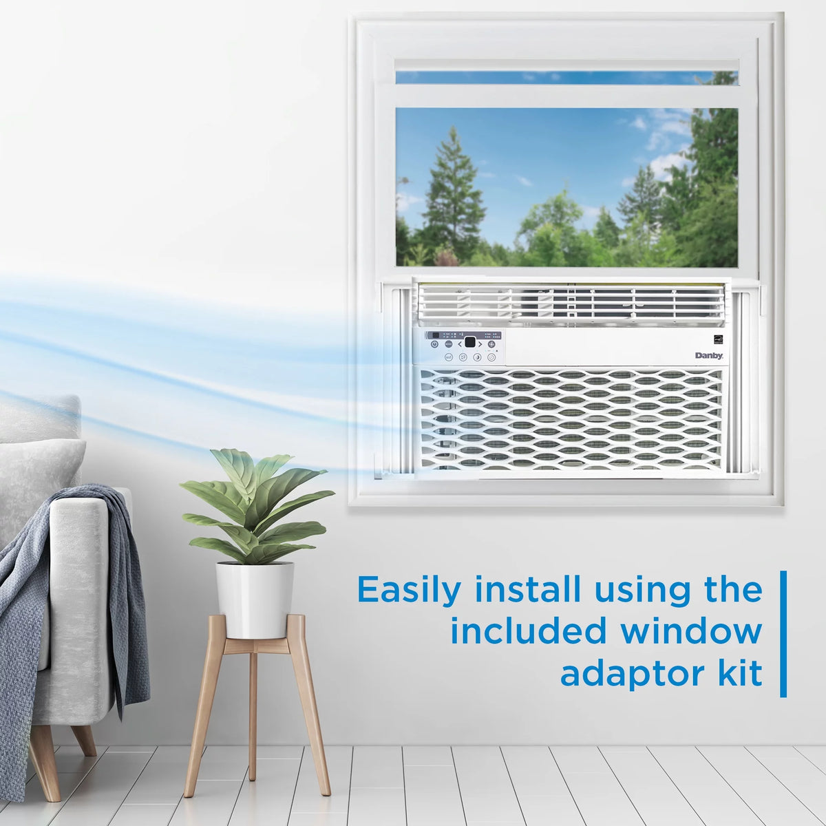 10,000 BTU White Window Air Conditioner with Remote I500142