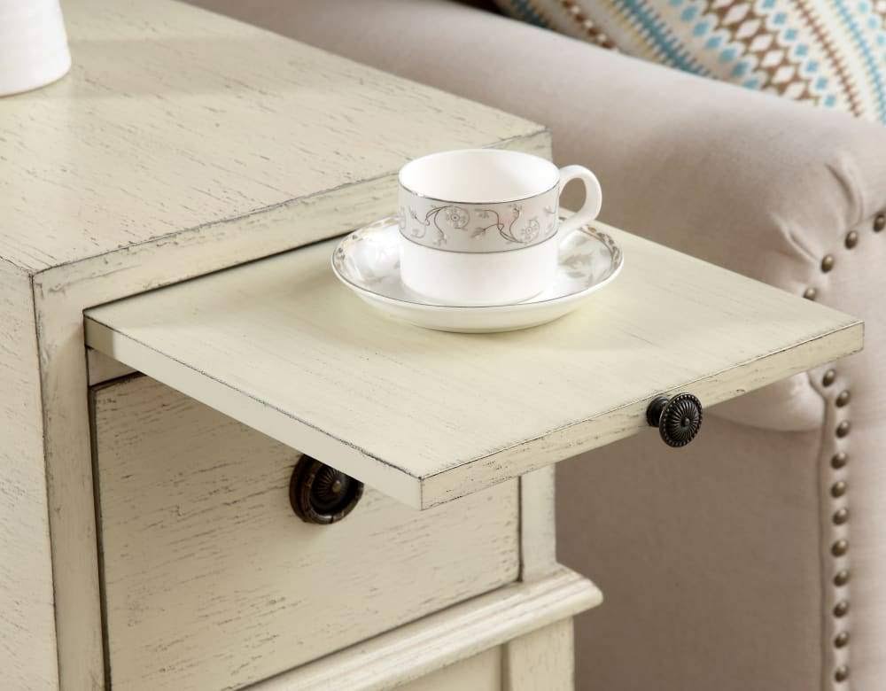 Grey One Drawer Chairside Table M149481