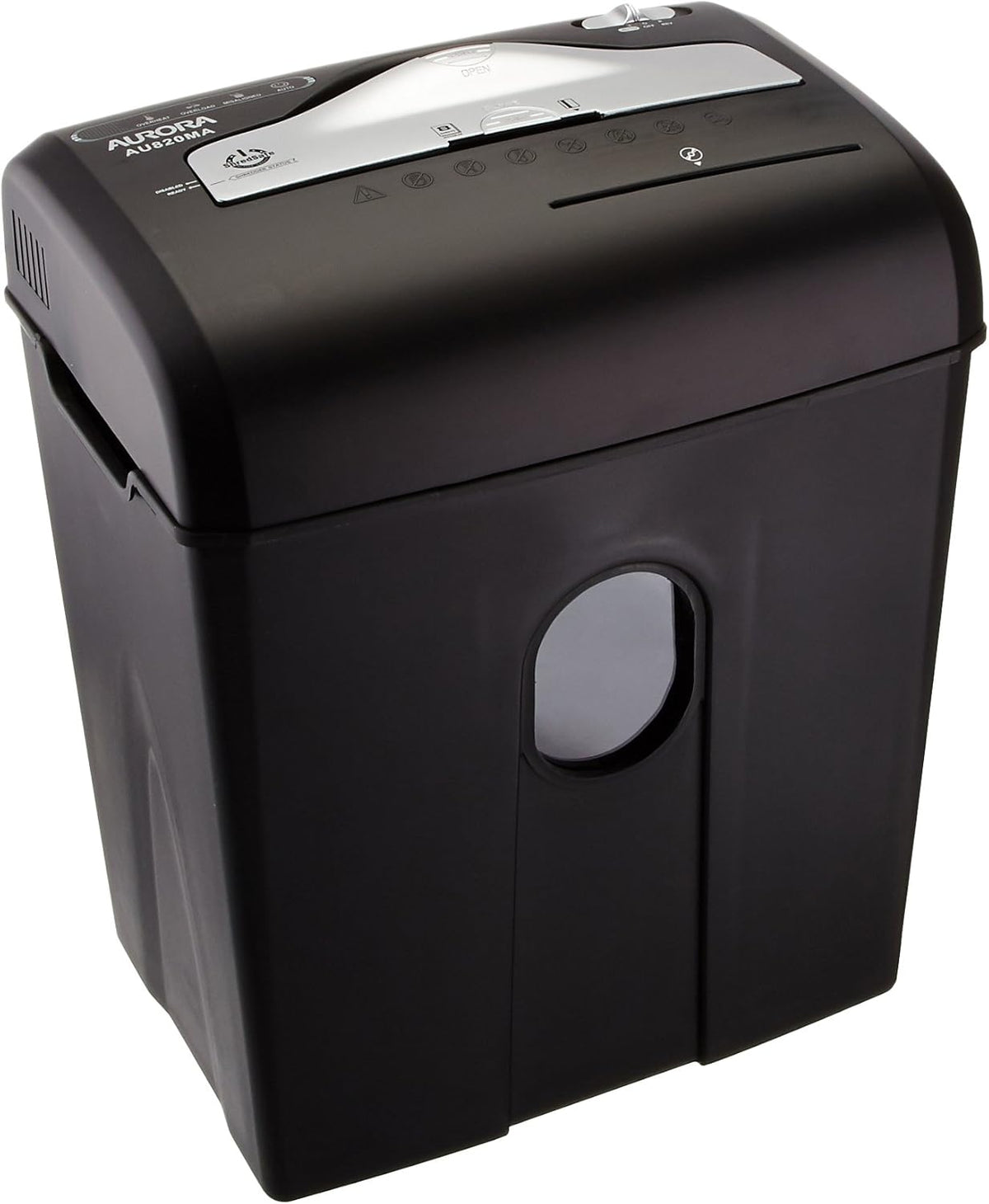 10-Sheet Micro-Cut Paper CD Credit Card Shredder with Pullout Basket T407