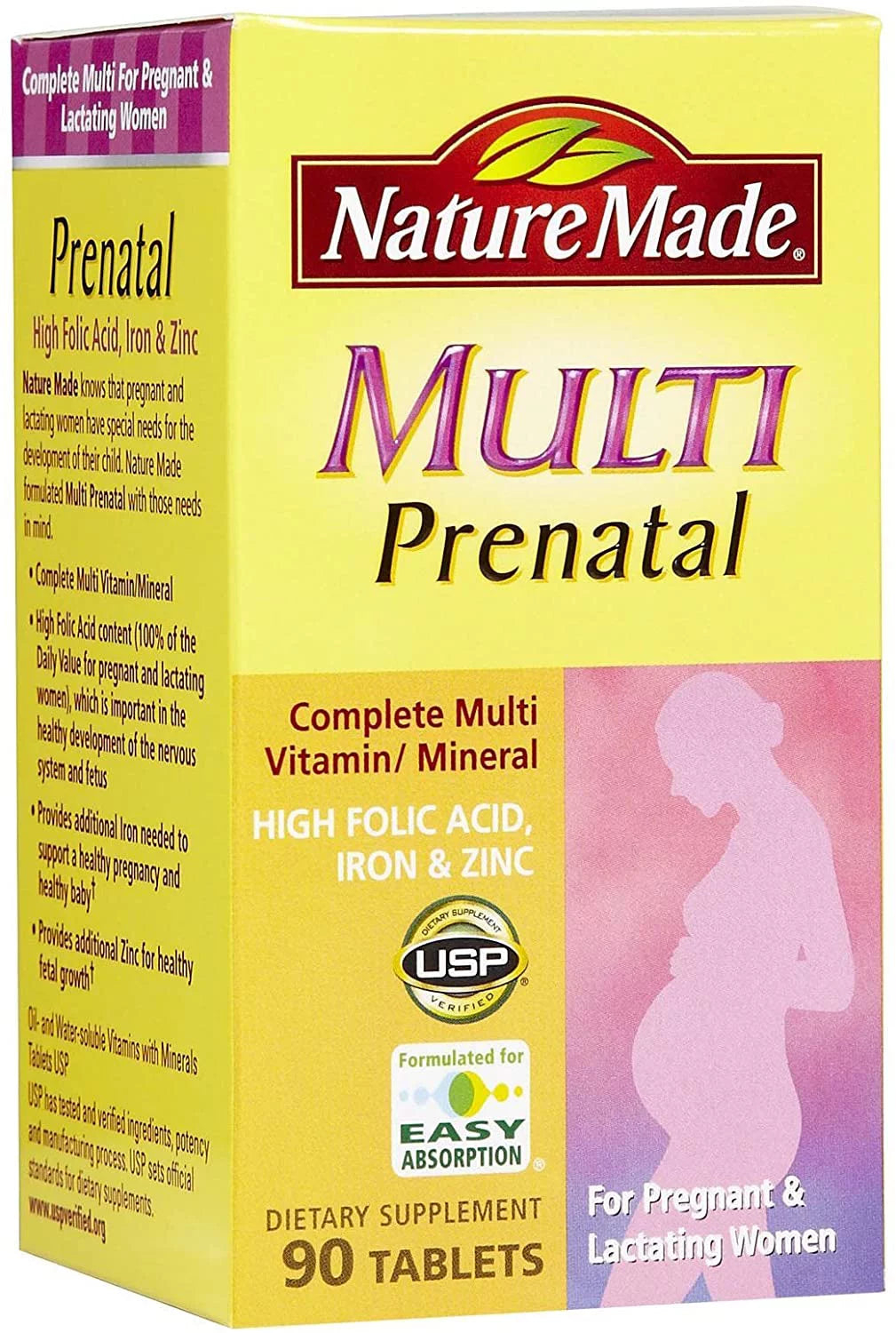 90 Tablets Prenatal Multi Dietary Supplement (Pack of 2) J312