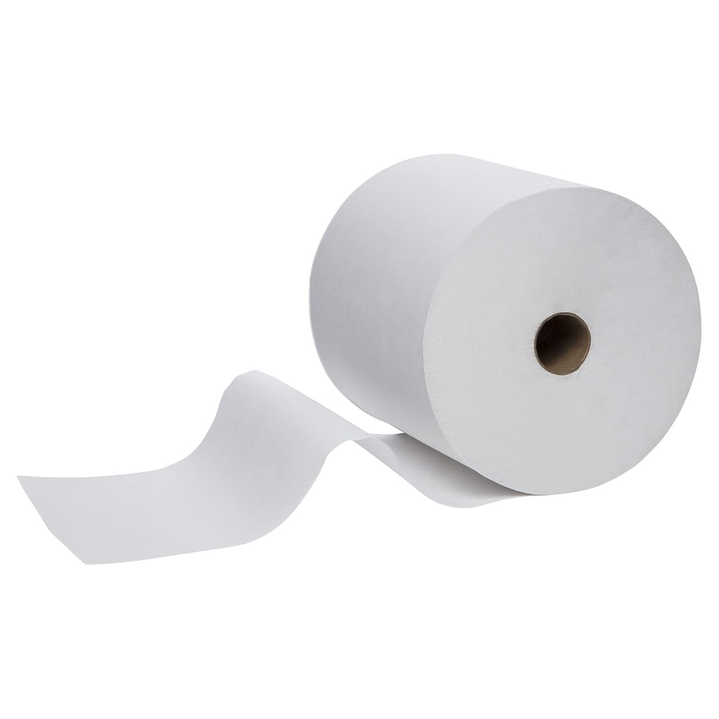White Hard Roll Paper Towels, 6 Rolls Z184