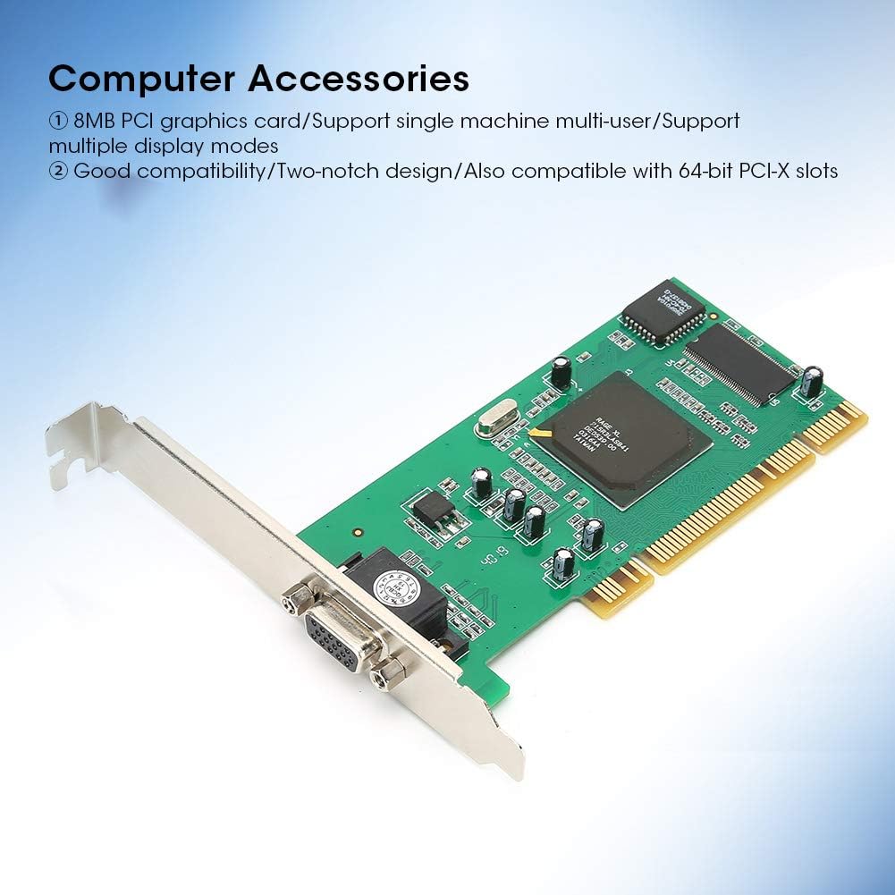 8MB 32Bit VGA PCI Low Profile Graphics Card L706414