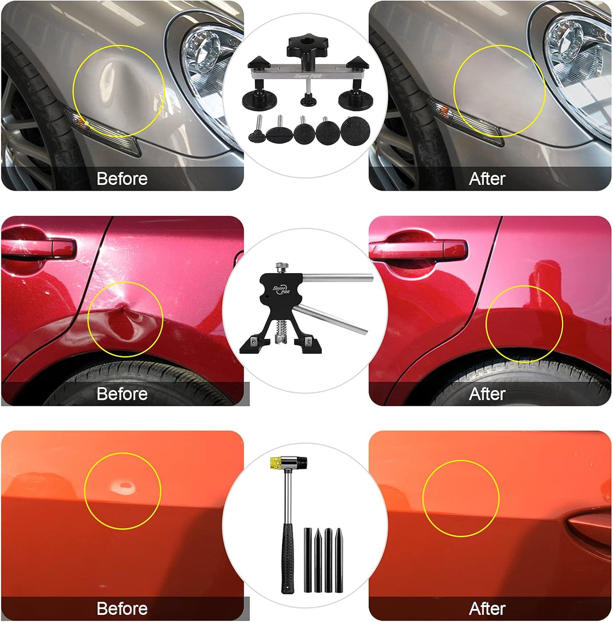 Dent Repair Kit with LED Light Board and Storage Bag C562207