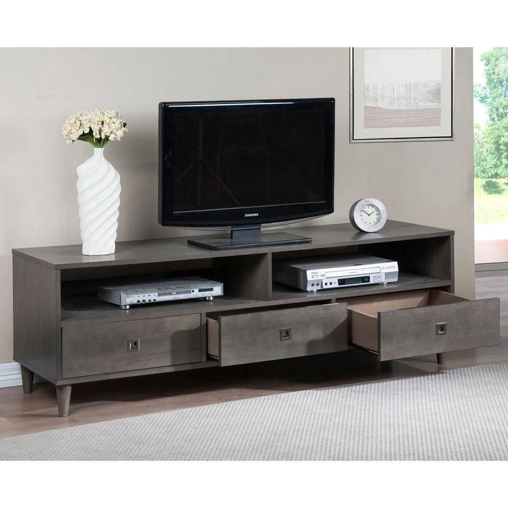Gray Rubberwood Entertainment Center Z972