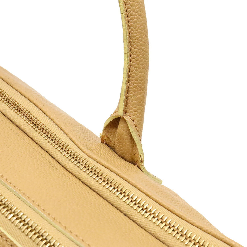 Pre-Owned Beige Caviar Skin Tote Bag B9588