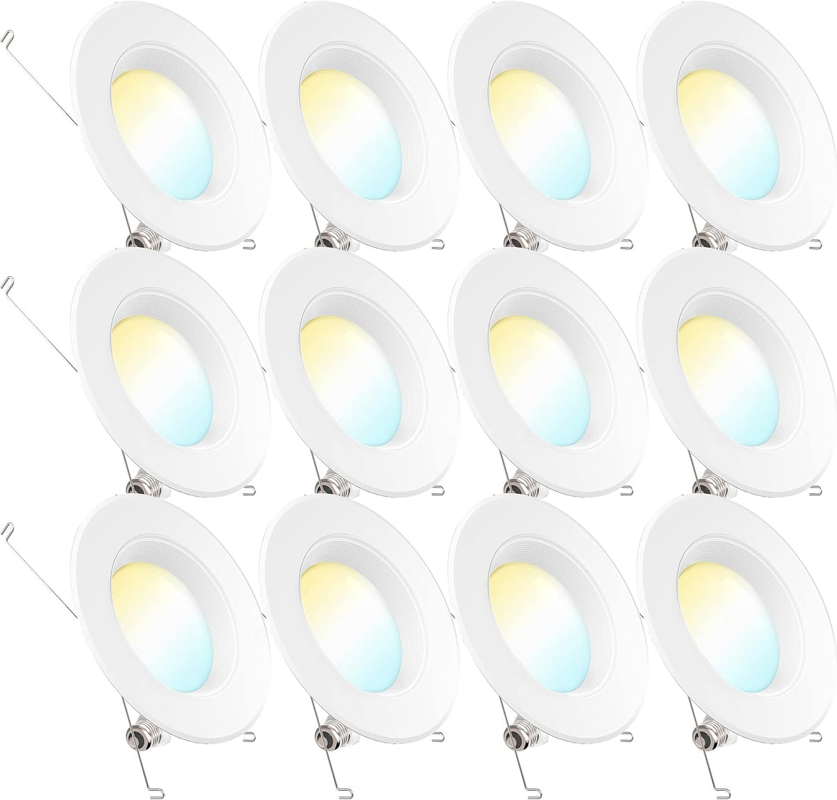12 Pack 5/6 Inch LED Recessed Lighting Retrofit Conversion Kit J7577