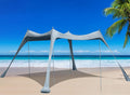 Family Beach Tent Sunshade Canopy Pop Up Sun Shelter 4 Pole with Carry Bag N872819