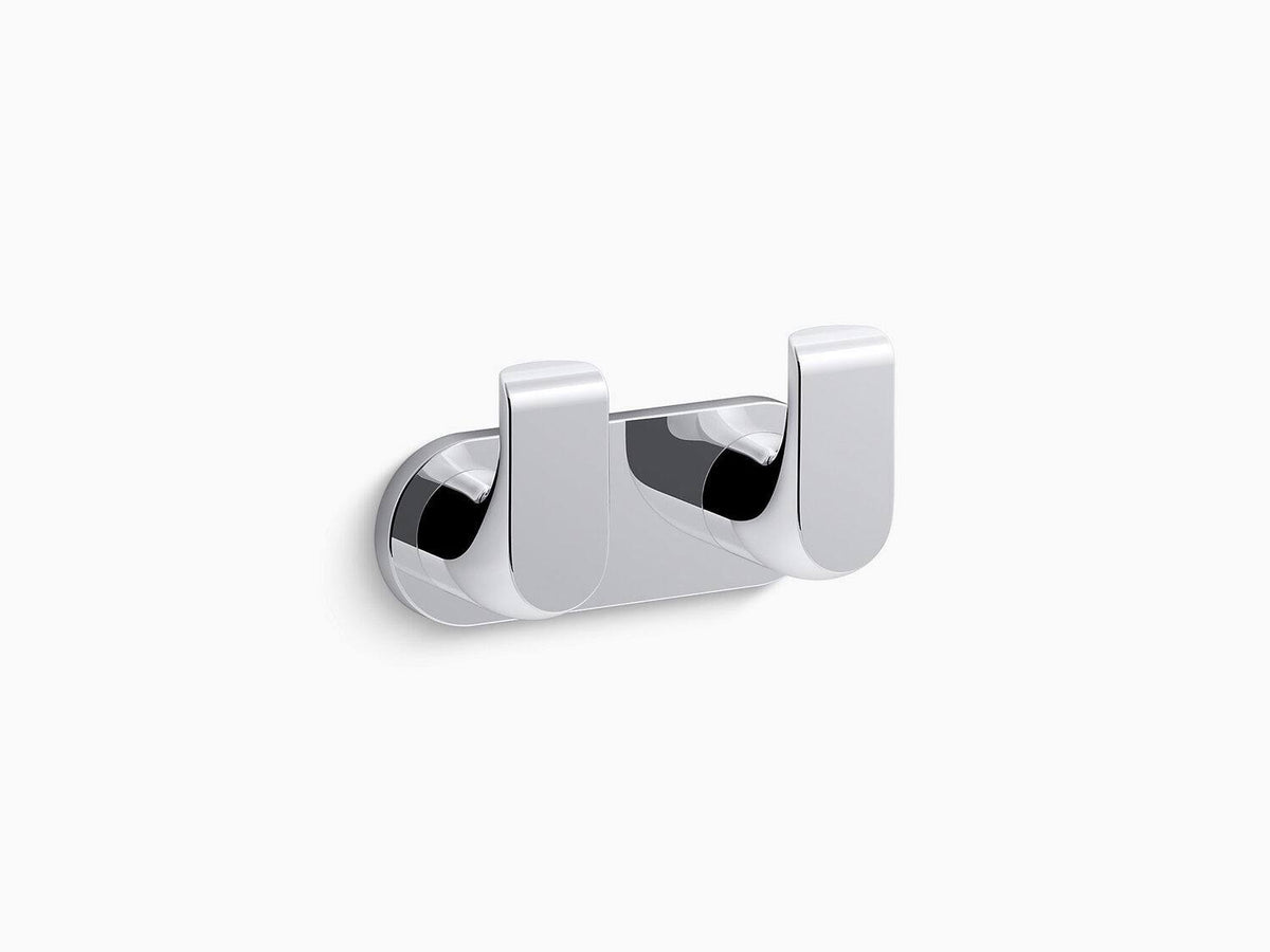 Matte Black Double Robe Hook F86329