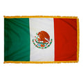 3ft. x 5ft. Mexico Flag with Side Pole Sleeve and Fringe K865