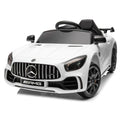 12V Electric Ride on Car Toy with Remote Control, LED Lights, Black G422