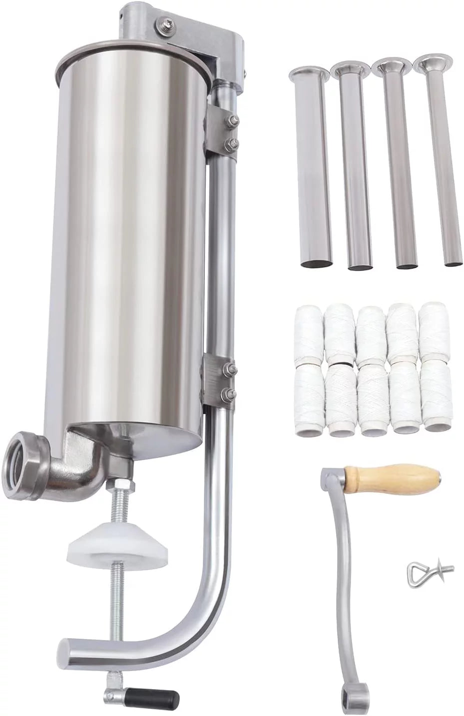 7lb 3L Stainless Steel Sausage Stuffer W6948