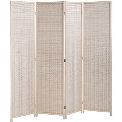 Natural Bamboo 6 Panel Room Divider K8494