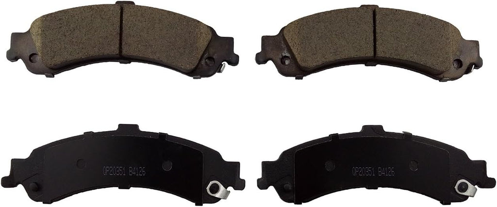 Rear Brake Kit with Drilled Slotted Rotors and Ceramic Brake Pads O3210