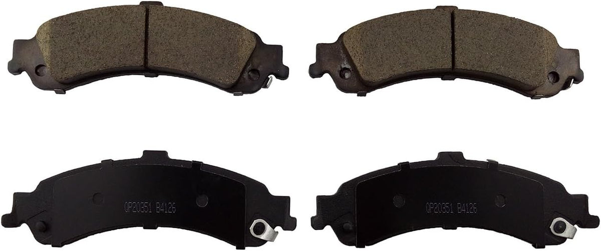 Rear Brake Kit with Drilled Slotted Rotors and Ceramic Brake Pads O3210