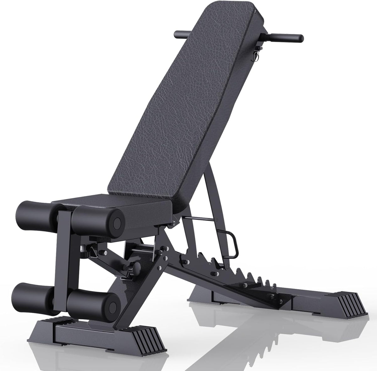 Adjustable Weight Bench, 1100 LB Capacity Heavy-duty Foldable Flat/Incline/Decline Exercise Bench O50919