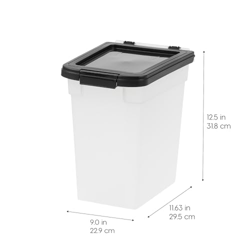 Airtight Pet Food Storage Container, 10 lbs, Translucent, BPA Free B5668