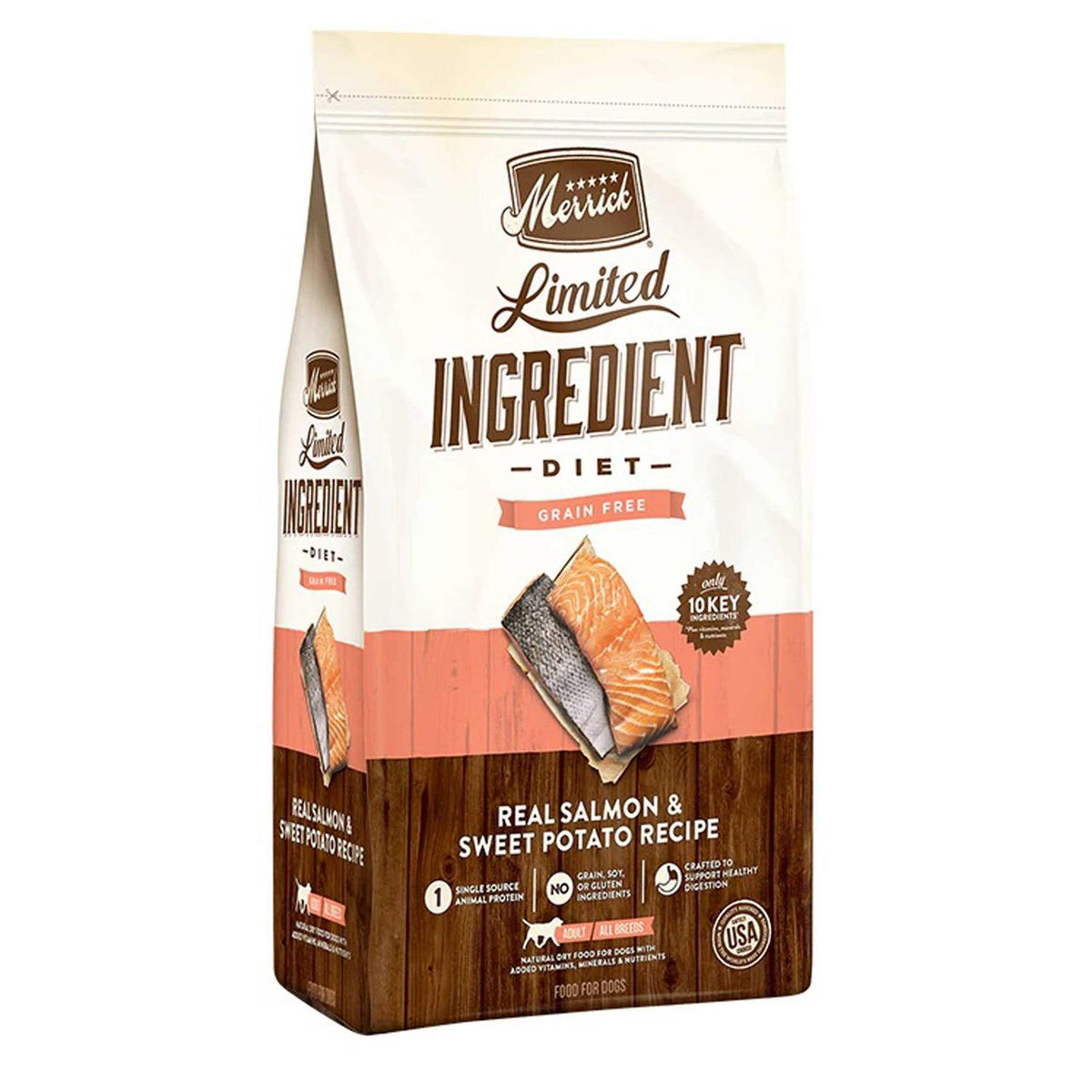 Limited Ingredient Diet Grain Free Real Salmon Sweet Potato Recipe Dry Dog Food W69676