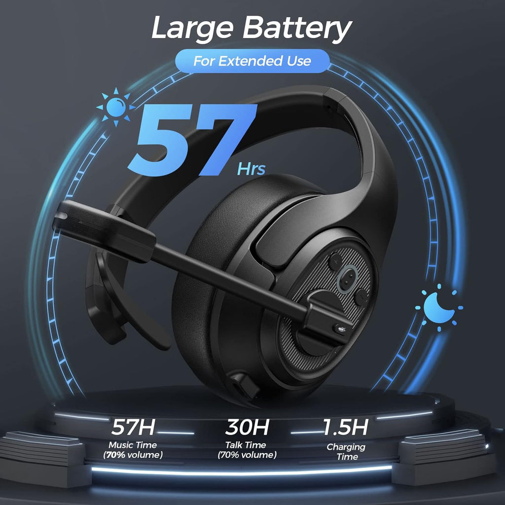 Bluetooth Headset with Microphone Noise Cancelling Wireless Headphone N400975