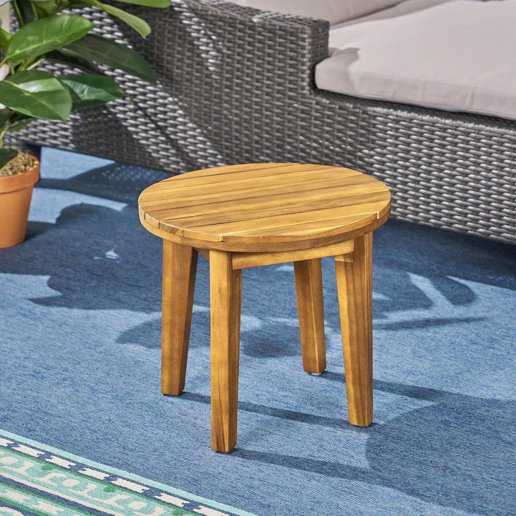 16 Acacia Wood Outdoor Side Table J747
