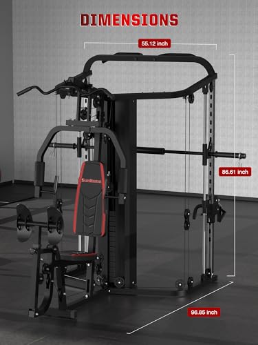 Smith Machine with 138LB Weight Stack I862207