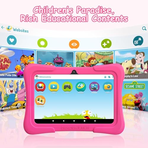 10 inch Android Tablet with 32GB Storage – Pink Z650698