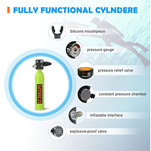 Double Scuba Tank with 0.5L Capacity S574839