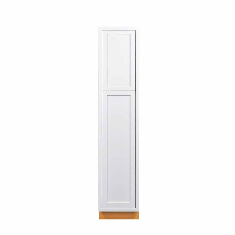 White 18 inch Wide x 84 inch Tall 2 Door Pantry Cabinet P540532