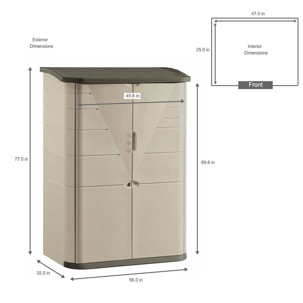 Large Vertical Storage Shed D7181
