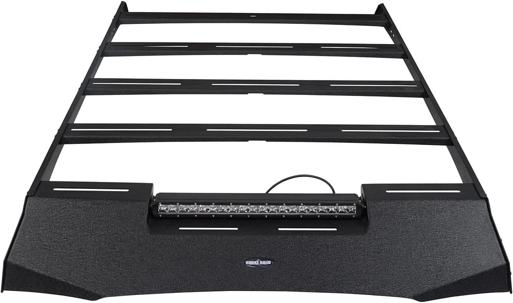 Roof Rack Basket Cargo Carrier with 100W LED Light Bar K781