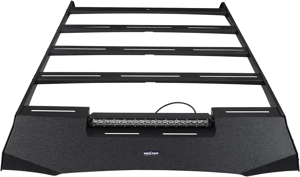 Roof Rack Basket Cargo Carrier with 100W LED Light Bar K781