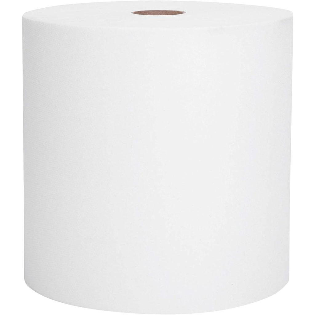 White Hard Roll Paper Towels, 6 Rolls Z184