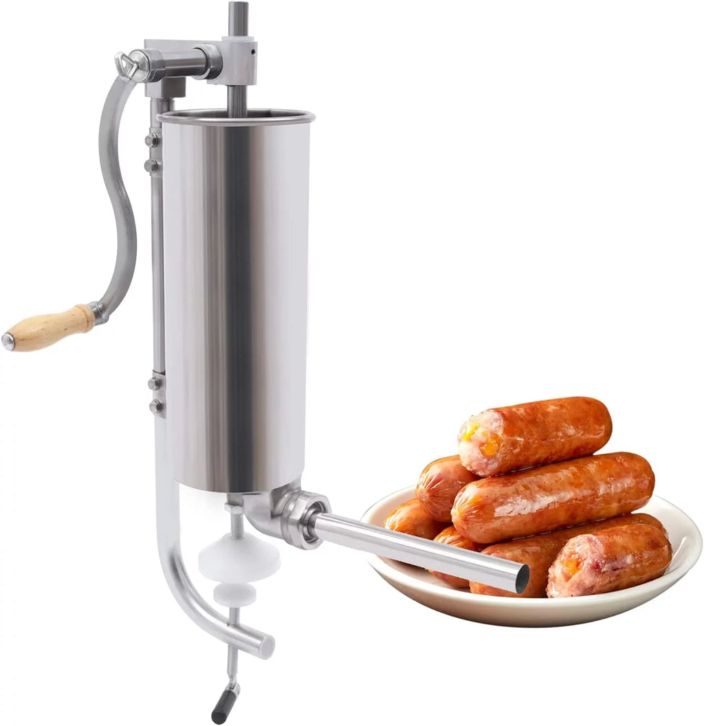 7lb 3L Stainless Steel Sausage Stuffer W6948