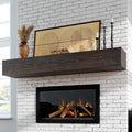 Oak Floating Mantel Shelf 60 X 9 X 6 inch O417