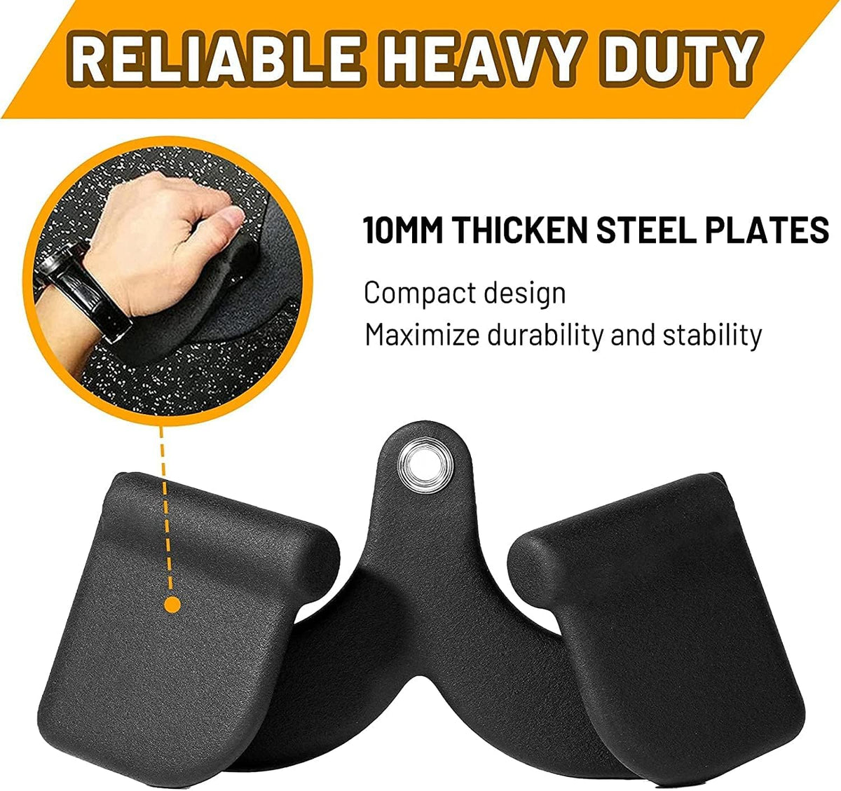 Double D Handle Cable Attachments with Rubber Handgrips X33577