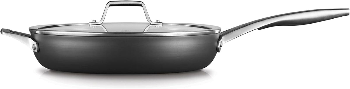 12-Inch Hard-Anodized Nonstick Frying Pan with Lid U355