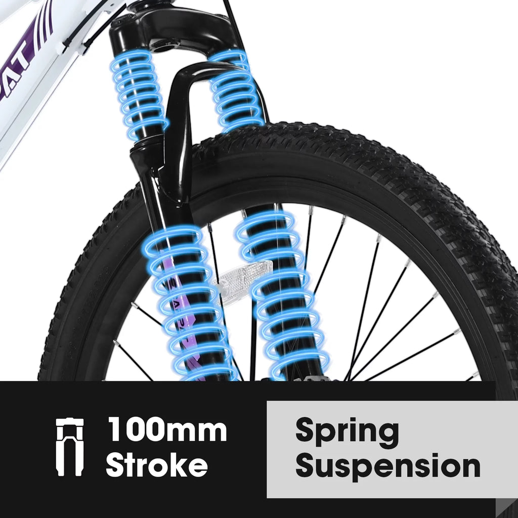 24 inch Mountain Bike with 21 Speeds Gear and Dual Disc Brakes O523755