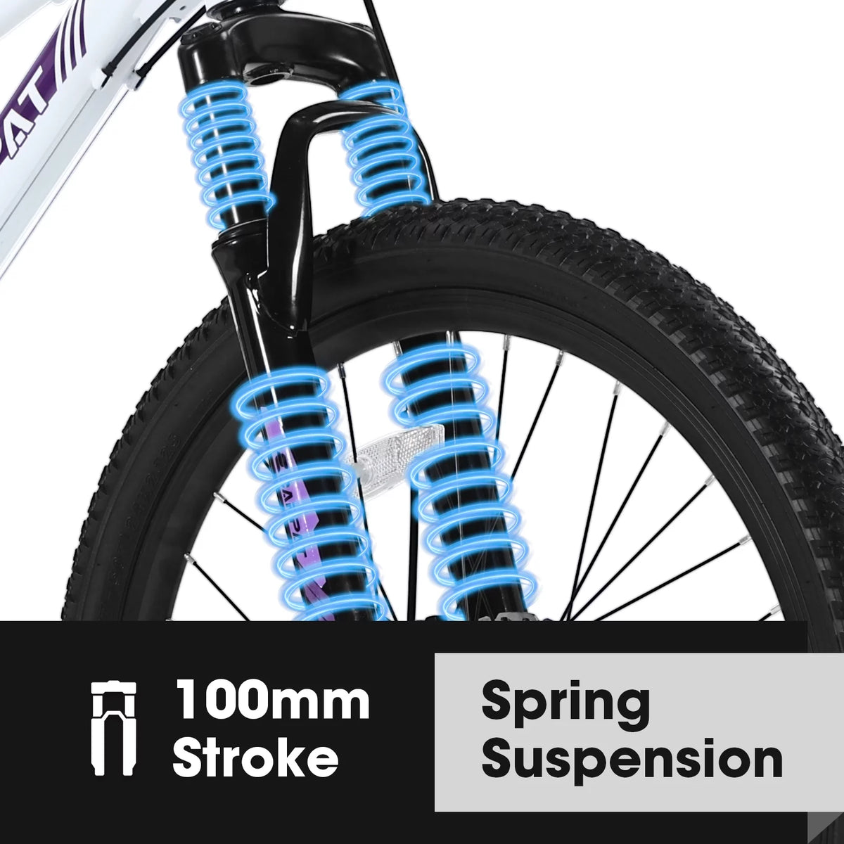 24 inch Mountain Bike with 21 Speeds Gear and Dual Disc Brakes O523755