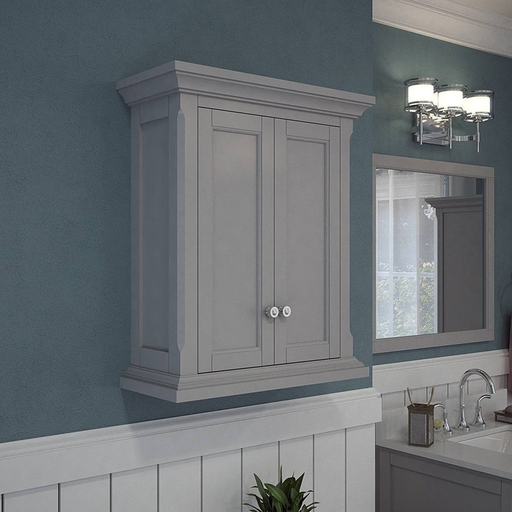 Light Gray Bathroom Wall Cabinet T18183