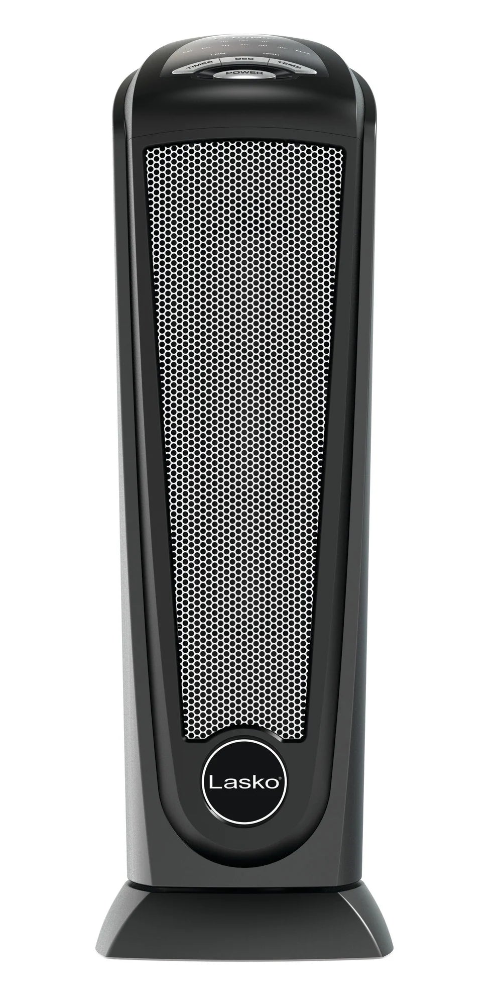 Black 1500W Oscillating Ceramic Tower Space Heater Q2759