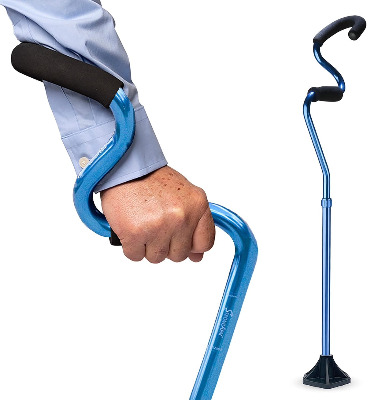Lightweight Adjustable Self Standing Walking Cane P460