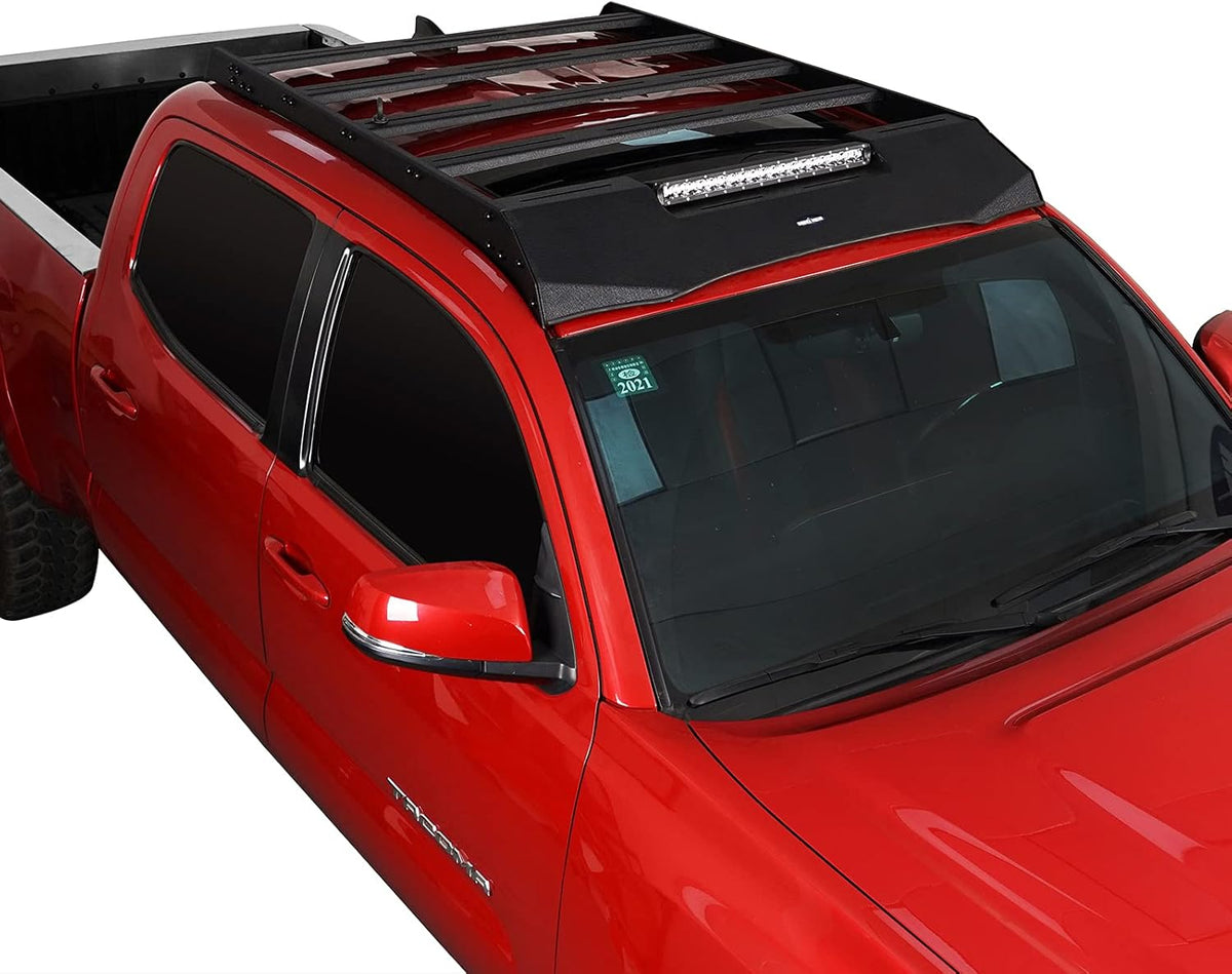 Roof Rack Basket Cargo Carrier with 100W LED Light Bar K781